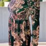 Patterned velor dress Image 3