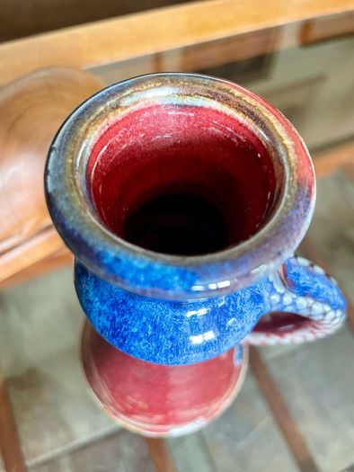 Vintage Glossy Michael Kennedy Sligo Handmade Candle holder with Stylised Handle