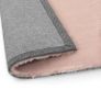 Rug 160x230 cm Faux Rabbit Fur Old Pink Image 3