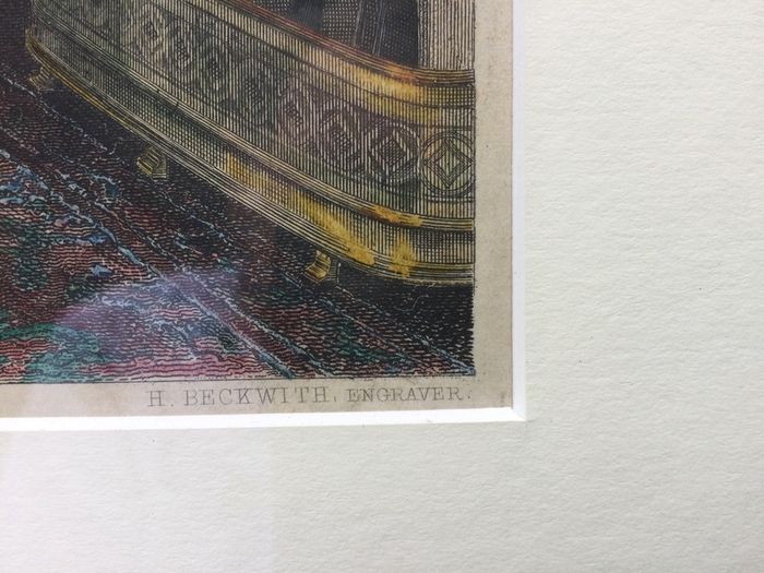 Art - Vintage Coloured Engraving ( H. Beckwith )