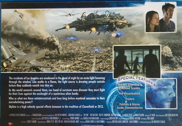 Skyline [2010] Eric Balfour, Scottie Thompson, Brittany Daniel, David Zayas & Donald Faison [Blu-ray Movie]