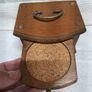Vintage wood and cork coasters Image 3