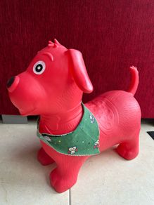 Inflatable hopping Dog