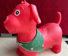 Inflatable hopping Dog
