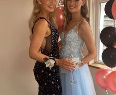 Blue debs dress