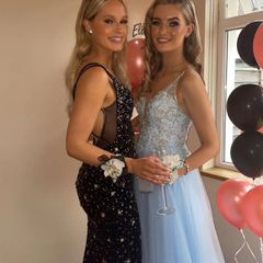 Blue debs dress