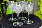 Marc Jacobs for Waterford Crystal Wine Glasses Set of 4 Cut Crystal Goblets 20cm