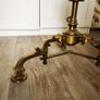Antique brass floor lamp Image 3