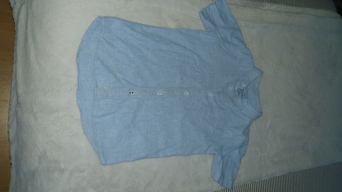 River Island Boys blue short sleeved shirt