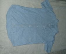 River Island Boys blue short sleeved shirt
