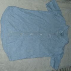 River Island Boys blue short sleeved shirt