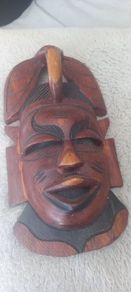 Vintage African Hardwood Handmade Tribal Mask