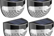 Solar Fence Lights, Decorative Lights LED Garden Lights, Waterproof Solar Lights Wireless Outdoor Lights for Garden, Fence, Patio(4 Pack)