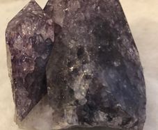 Cut Raw Natural Purple Mineral Rock