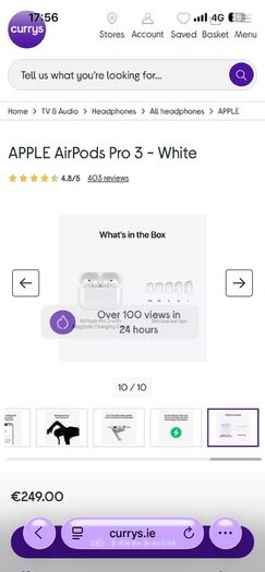 AirPods Pro mag charging case like new in box