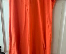 Orange Maxi Dress With Pockets