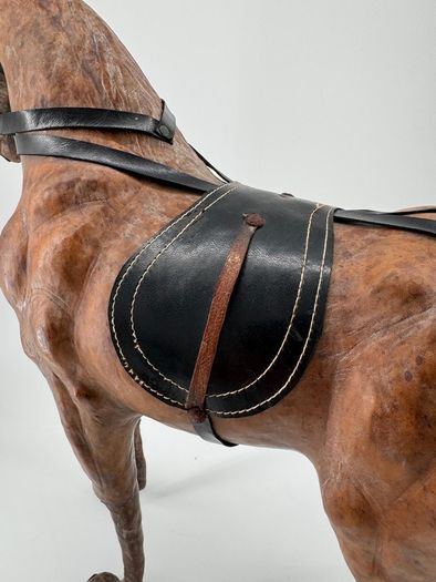 leather horse sculpture