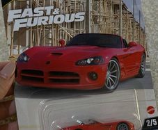 Hot Wheels Premium Fast & Furious 2003 Dodge Viper SRT 10 (Real Riders)