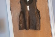 M&amp;S Army Green Sleevless Top  S.16.     B.N.W.T