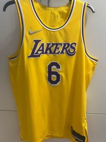 Nike Authentic Dri-FIT ADV 75th Anniversary LeBron James Lakers Jersey