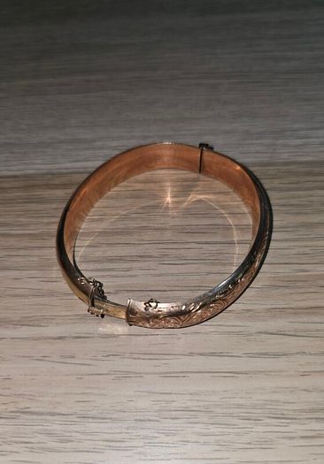 Vintage 9ct Rose Gold Bangle Bracelet