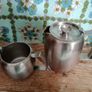 Old Hall,  Stainless steel, vintage teapot and jug Image 2