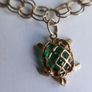 Vintage 9K Solid Gold 375 Chain Link Charm Bracelet 5,52g Image 3