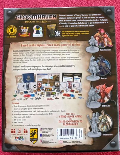 Gloomhaven: Jaws of the Lion Board Game Mint Never Played