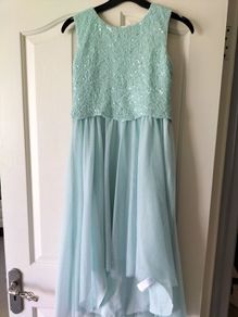 Beautiful Monsoon mint green sequin dress age 11