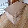 IKEA MALM 3-Drawer Chest of Drawers (Oak Veneer) + 4 Drawer Organisers Image 5