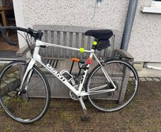 Giant Defy white aluminium road bike