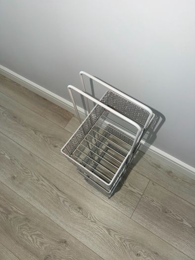 Dunnes Stores 3-Tier Metal Storage Caddy with Decorative Baskets in Grey