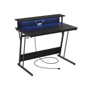 Gaming Desk with LED Lighting Office desk computer desk