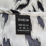 Shein white top w/black pattern, Size M / UK10 Image 4