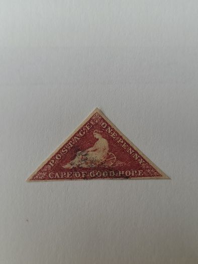 Cape Of Good Hope 1853 One Penny Pale Brick-red