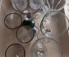 glasses and cutlery