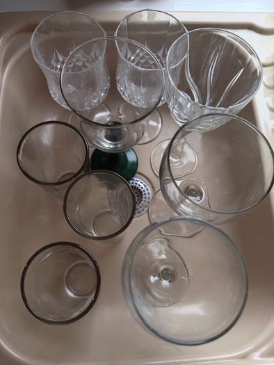 glasses and cutlery