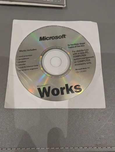 Microsoft Office XP, 2007 and Works 7.0