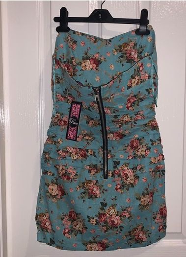 Bandeau floral dress size 10