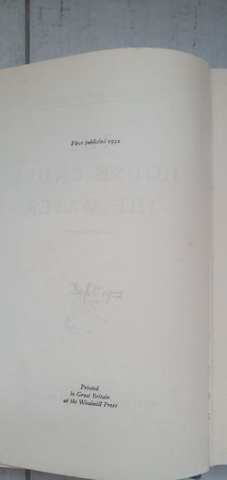 Vintage Book: The House Under the Water by Francis Brett Young 1932