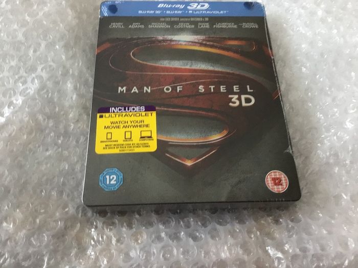 Man of Steel 3D Steelbook Blu Ray