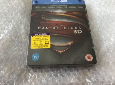 Man of Steel 3D Steelbook Blu Ray