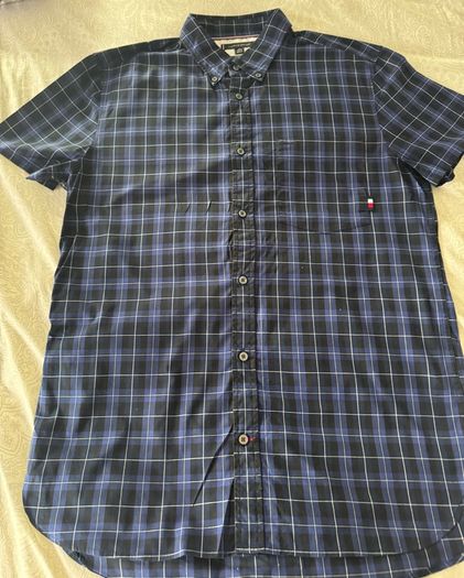 Tommy Hilfiger Blue Plaid Shirt XL