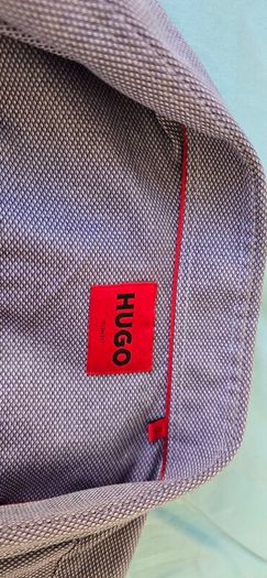 HUGO Mens Kenno 2 Shirt, Dark Purple , Size 42 / L, like new  RRP Euro 90