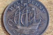 Great Britain UK 1939 Half Penny George VI Coin - free standard postage