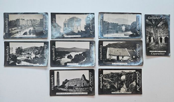 Vintage Gallaher Cigarette Cards Irish View Scenery - Cork, Kerry and Clare Views