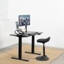 NEW SALE | Electric Height Adjustable 112 x 61 cm Stand Up Desk, Standing Workstation with Memory Controller, Black Top, Black Frame Image 5