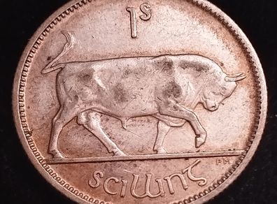 #709 - Ireland - 1928 - Shilling - Silver - KM.6