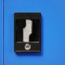 Office Cabinet Metal 90x40x140 cm Grey and Blue Image 3