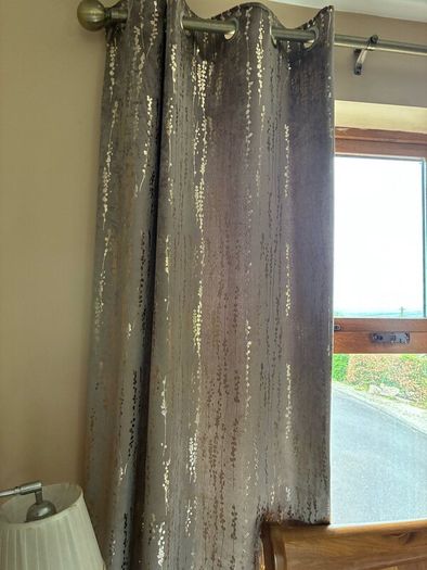 Champagne & Gold Velvet Curtains